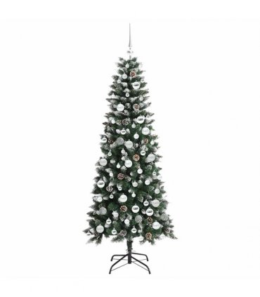 vidaXL Artificial Christmas Tree Green 180 cm PVC and Plastic