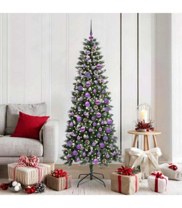 vidaXL Artificial Christmas Tree Green 180 cm PVC and Plastic