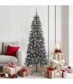 vidaXL Artificial Christmas Tree Green 180 cm PVC and Plastic