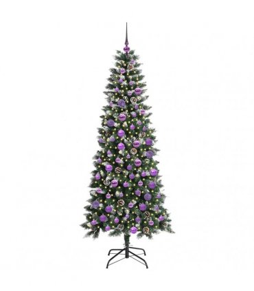 vidaXL Artificial Christmas Tree Green 180 cm PVC and Plastic