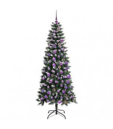 vidaXL Artificial Christmas Tree Green 180 cm PVC and Plastic
