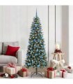 vidaXL Artificial Christmas Tree Green 180 cm PVC and Plastic