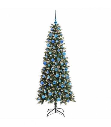 vidaXL Artificial Christmas Tree Green 180 cm PVC and Plastic
