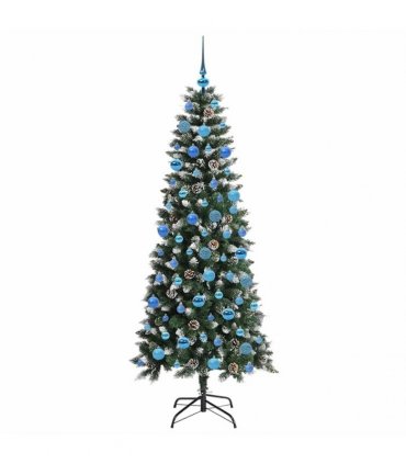 vidaXL Artificial Christmas Tree Green 180 cm PVC and Plastic
