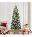 vidaXL Artificial Christmas Tree Green 210 cm
