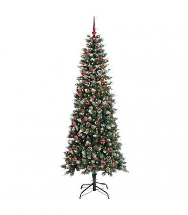 vidaXL Artificial Christmas Tree Green 210 cm PVC and Plastic