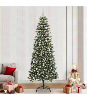 vidaXL Artificial Christmas Tree Green 240 cm