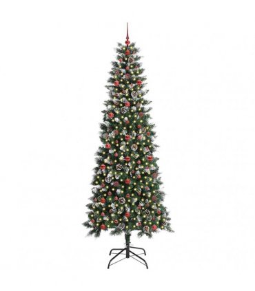 vidaXL Artificial Christmas Tree Green 240 cm PVC and Plastic