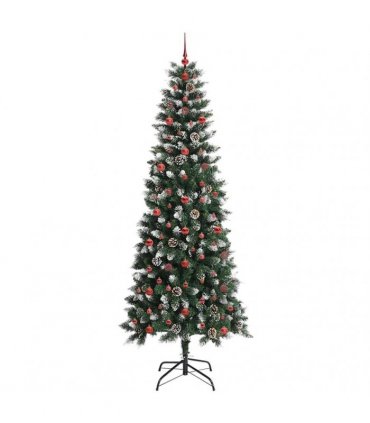 vidaXL Artificial Christmas Tree Green 240 cm PVC and Plastic