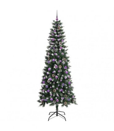 vidaXL Artificial Christmas Tree Green 240 cm PVC and Plastic