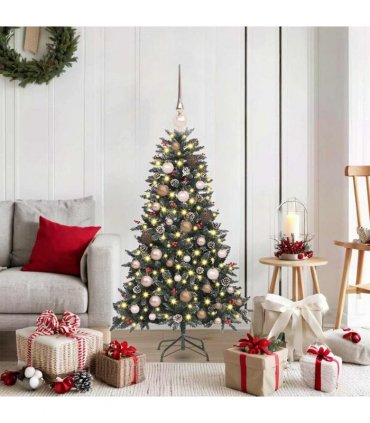 vidaXL Artificial Christmas Tree with 150 LEDs with Stand Green 120 cm