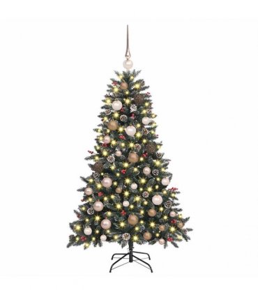 vidaXL Artificial Christmas Tree with 150 LEDs with Stand Green 120 cm