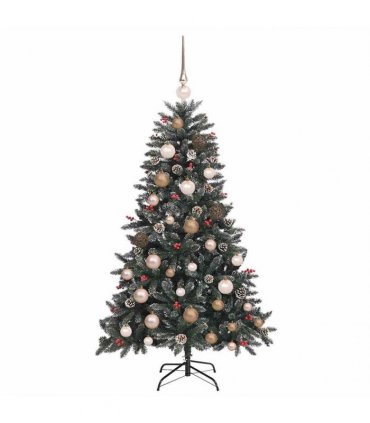 vidaXL Artificial Christmas Tree with 150 LEDs with Stand Green 120 cm