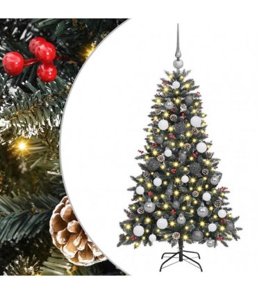 vidaXL Artificial Christmas Tree with 150 LEDs with Stand Green 120 cm