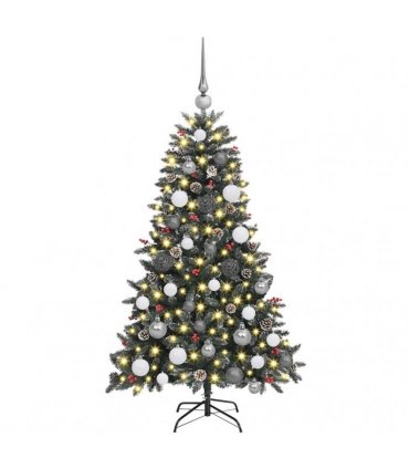 vidaXL Artificial Christmas Tree with 150 LEDs with Stand Green 120 cm
