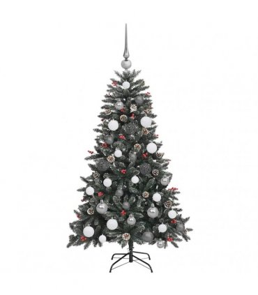 vidaXL Artificial Christmas Tree with 150 LEDs with Stand Green 120 cm