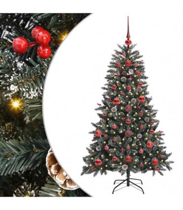 vidaXL Artificial Christmas Tree Green 120 cm PVC and Plastic