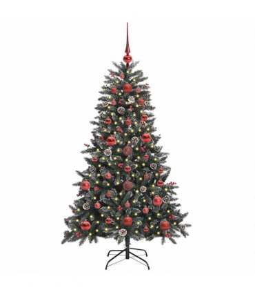 vidaXL Artificial Christmas Tree Green 120 cm PVC and Plastic