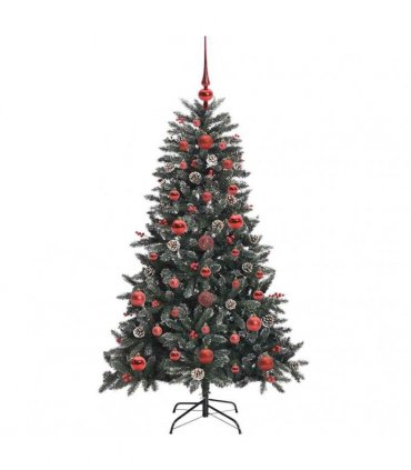 vidaXL Artificial Christmas Tree Green 120 cm PVC and Plastic