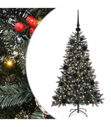 vidaXL Artificial Christmas Tree Green 120 cm PVC and Plastic