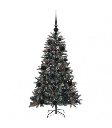 vidaXL Artificial Christmas Tree Green 120 cm PVC and Plastic