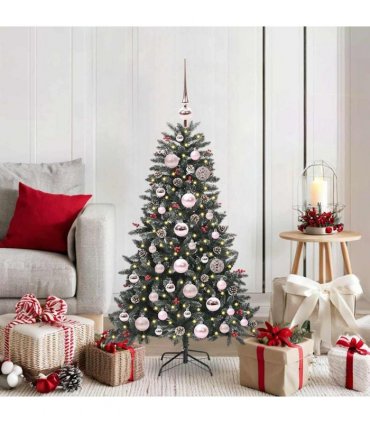 vidaXL Artificial Christmas Tree Green 120 cm PVC and Plastic