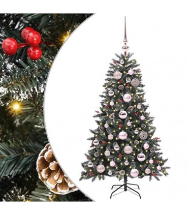 vidaXL Artificial Christmas Tree Green 120 cm PVC and Plastic