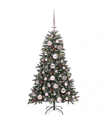 vidaXL Artificial Christmas Tree Green 120 cm PVC and Plastic