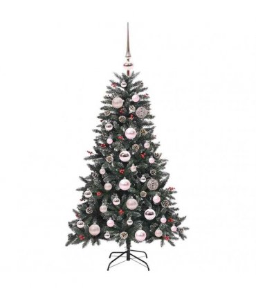 vidaXL Artificial Christmas Tree Green 120 cm PVC and Plastic