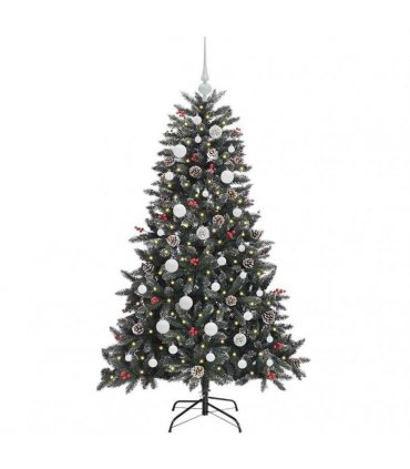 vidaXL Artificial Christmas Tree Green 120 cm PVC and Plastic