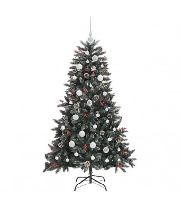 vidaXL Artificial Christmas Tree Green 120 cm PVC and Plastic
