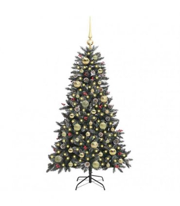 vidaXL Artificial Christmas Tree Green 120 cm PVC and Plastic