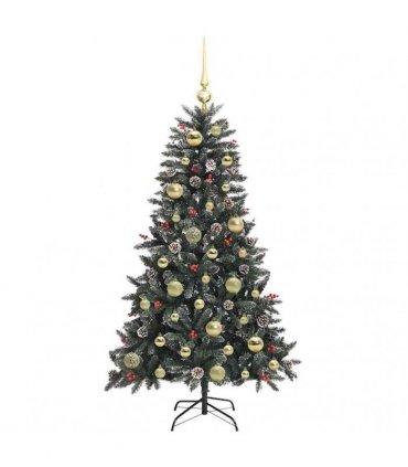 vidaXL Artificial Christmas Tree Green 120 cm PVC and Plastic