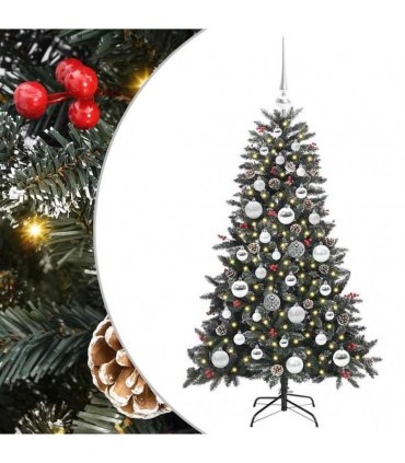 vidaXL Artificial Christmas Tree Green 120 cm PVC and Plastic