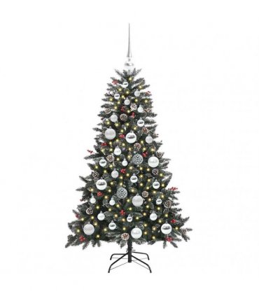 vidaXL Artificial Christmas Tree Green 120 cm PVC and Plastic