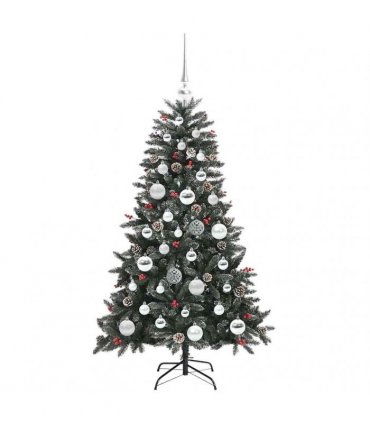 vidaXL Artificial Christmas Tree Green 120 cm PVC and Plastic