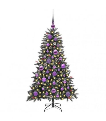 vidaXL Artificial Christmas Tree Green 120 cm PVC and Plastic