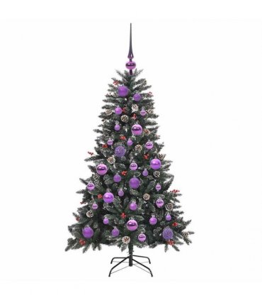 vidaXL Artificial Christmas Tree Green 120 cm PVC and Plastic