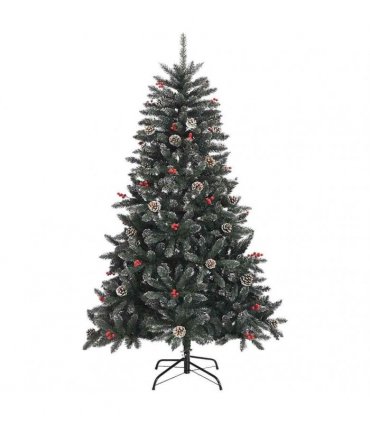 vidaXL Artificial Christmas Tree Green 120 cm PVC and Plastic