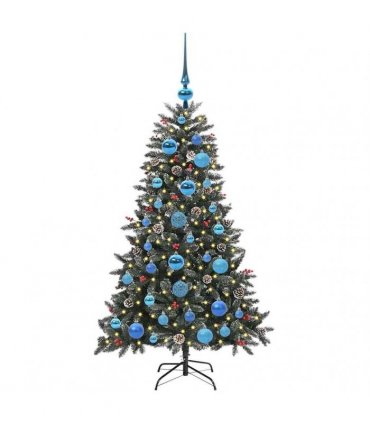 vidaXL Artificial Christmas Tree Green 120 cm PVC and Plastic