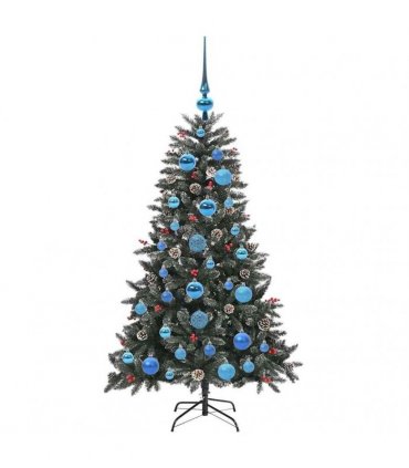 vidaXL Artificial Christmas Tree Green 120 cm PVC and Plastic