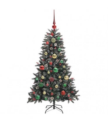 vidaXL Artificial Christmas Tree Green 120 cm PVC and Plastic