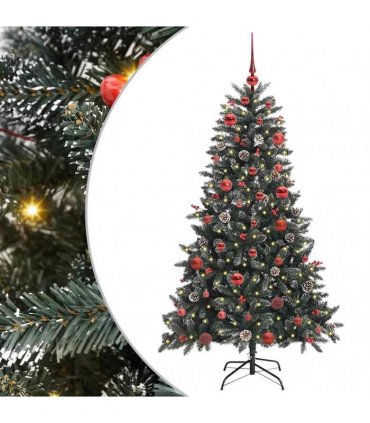 vidaXL Artificial Christmas Tree Green 150 cm PVC and Plastic