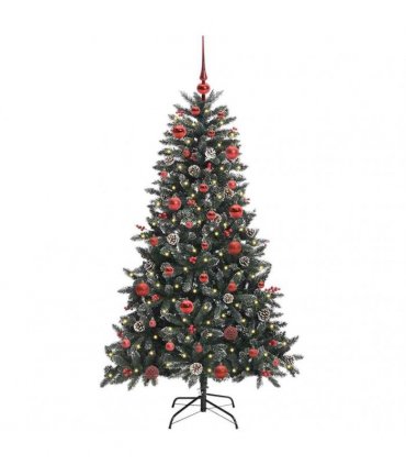 vidaXL Artificial Christmas Tree Green 150 cm PVC and Plastic