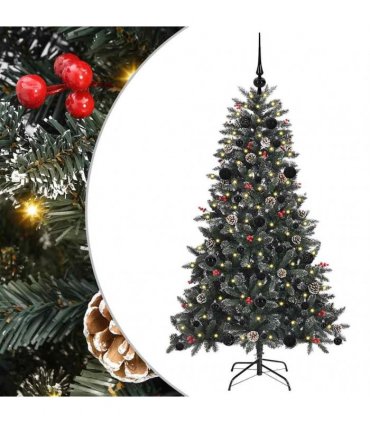 vidaXL Artificial Christmas Tree Green 150 cm PVC and Plastic