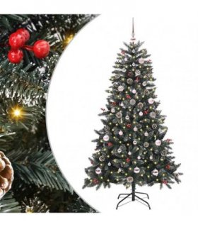 vidaXL Artificial Christmas Tree Green 150 cm PVC and Plastic