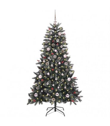 vidaXL Artificial Christmas Tree Green 150 cm PVC and Plastic