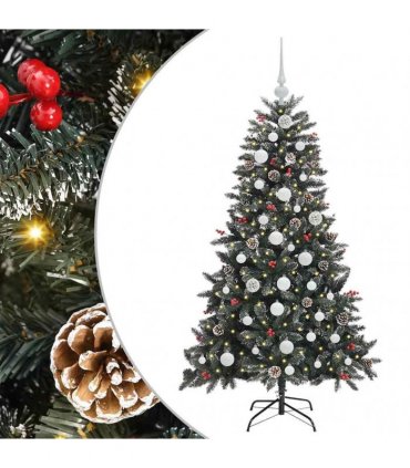 vidaXL Artificial Christmas Tree Green 150 cm PVC and Plastic