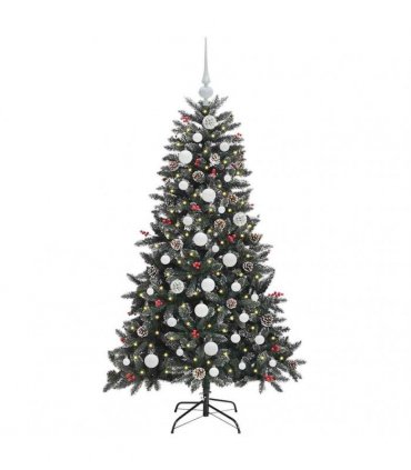 vidaXL Artificial Christmas Tree Green 150 cm PVC and Plastic