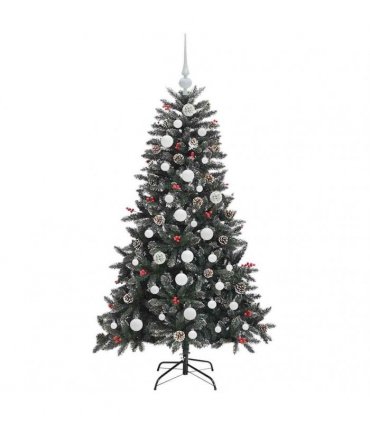 vidaXL Artificial Christmas Tree Green 150 cm PVC and Plastic